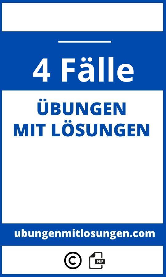 4 Fälle Übungen Online