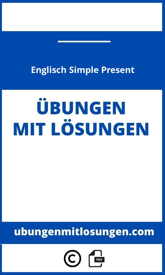 Englisch Simple Present Übungen