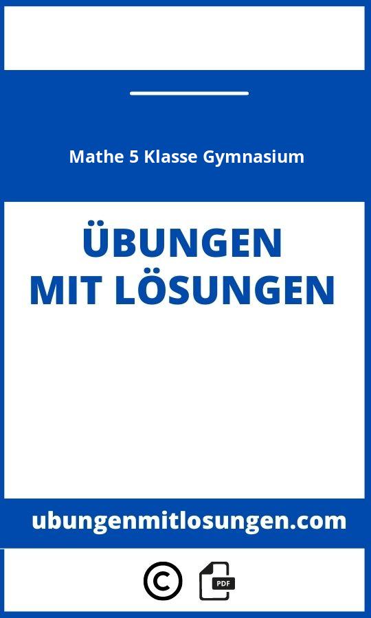 Mathe 5 Klasse Gymnasium Übungen Online