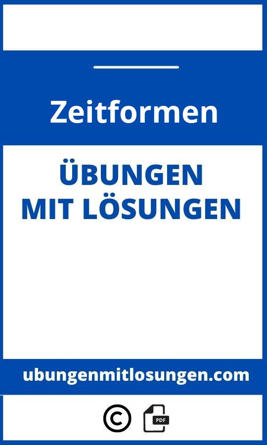 Zeitformen Übungen Mit Lösungen